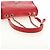 CHANEL Chain Shoulder Bag Calf Skin Red Silver CC - vista 7