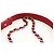 CHANEL Chain Shoulder Bag Calf Skin Red Silver CC - vista 9