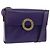Céline CELINE Circle Shoulder Bag Leather Purple Gold