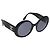 CHANEL COCO Mark Sunglasses plastic Black CC