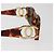 CHANEL COCO Mark Sunglasses Plastic Brown Gold CC - vista 6