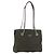 PRADA Chain Tote Bag Nylon Khaki Silver