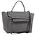 Céline CELINE Micro Belt Hand Bag Leather 2way Gray Gold
