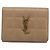 SAINT LAURENT Cassandra Wallet Leather Beige Gold - vista 13