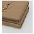 SAINT LAURENT Cassandra Wallet Leather Beige Gold - vista 7