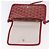 GOYARD Herringbone Shoulder Bag PVC Red Silver - vista 10