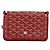 GOYARD Herringbone Shoulder Bag PVC Red Silver - vista 13