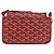 GOYARD Herringbone Shoulder Bag PVC Red Silver - vista 2