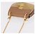 Chloé Chloe Drew Chain Shoulder Bag Suede Leather Beige Gold - vista 6