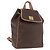 Céline CELINE Macadam Canvas Backpack PVC Leather Brown Gold