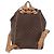 Céline CELINE Macadam Canvas Backpack PVC Leather Brown Gold - vista 2