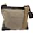 PRADA Shoulder Bag Canvas Beige Silver
