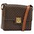 Céline CELINE Macadam Canvas Shoulder Bag PVC Leather Brown Gold