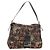 FENDI Zucca Canvas Mamma Baguette Shoulder Bag Red Silver