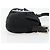 FENDI Mamma Baguette Shoulder Bag Cotton Jersey Black Silver - vista 3