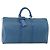 LOUIS VUITTON Epi Keepall 50 Boston Bag Blue M42965 LV