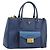PRADA Hand Bag Saffiano leather 2way Blue Gold
