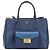 PRADA Hand Bag Saffiano leather 2way Blue Gold - vista 13