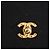 CHANEL Matelasse Shoulder Bag Cotton Black Gold CC - vista 18