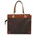 Céline CELINE Macadam Canvas Hand Bag PVC Leather Brown Gold - vista 2