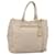 PRADA Hand Bag Leather 2way Beige Gold
