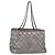 CHANEL Matelasse Chain Me Shoulder Bag Leather Silver CC