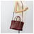 PRADA Hand Bag Leather 2way Red Silver - vista 30