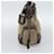 PRADA Jacquard Shoulder Bag Canvas Beige Gold - vista 4