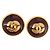 CHANEL Earring Metal Gold Tone CC