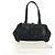 PRADA Hand Bag Leather Croco Embossed Black Gold - vista 12