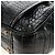 PRADA Hand Bag Leather Croco Embossed Black Gold - vista 15