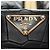 PRADA Hand Bag Leather Croco Embossed Black Gold - vista 18