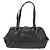 PRADA Hand Bag Leather Croco Embossed Black Gold - vista 2
