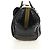 PRADA Hand Bag Leather Croco Embossed Black Gold - vista 3