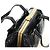 PRADA Hand Bag Leather Croco Embossed Black Gold - vista 6