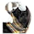 PRADA Chain Shoulder Bag Canvas Brown Silver - vista 26