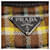 PRADA Chain Shoulder Bag Canvas Brown Silver - vista 32
