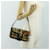 PRADA Chain Shoulder Bag Canvas Brown Silver - vista 33