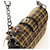 PRADA Chain Shoulder Bag Canvas Brown Silver - vista 6