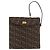 FENDI Zucca Canvas Hand Bag Black Brown - vista 13