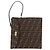 FENDI Zucca Canvas Hand Bag Black Brown - vista 2