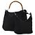 GUCCI Bamboo Shoulder Bag Nylon 2 Set Black