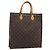 LOUIS VUITTON Monogram Sac Plat Hand Bag M51140 LV