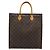 LOUIS VUITTON Monogram Sac Plat Hand Bag M51140 LV - vista 2