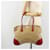 PRADA Tote Bag Canvas Beige Silver - vista 24