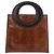 Christian Dior Hand Bag Leather Brown Silver - vista 2