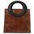 Christian Dior Hand Bag Leather Brown Silver - vista 3