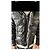Moncler Chaqueta puffer brillante negra con capucha de piel Negro - vista 5