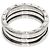 Bulgari Anello Bvlgari B.zero1 a 2 bande in oro bianco - vista 4