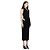 Versace Abito Midi Monospalla con Cutout Primavera 2023 - Nero - vista 3